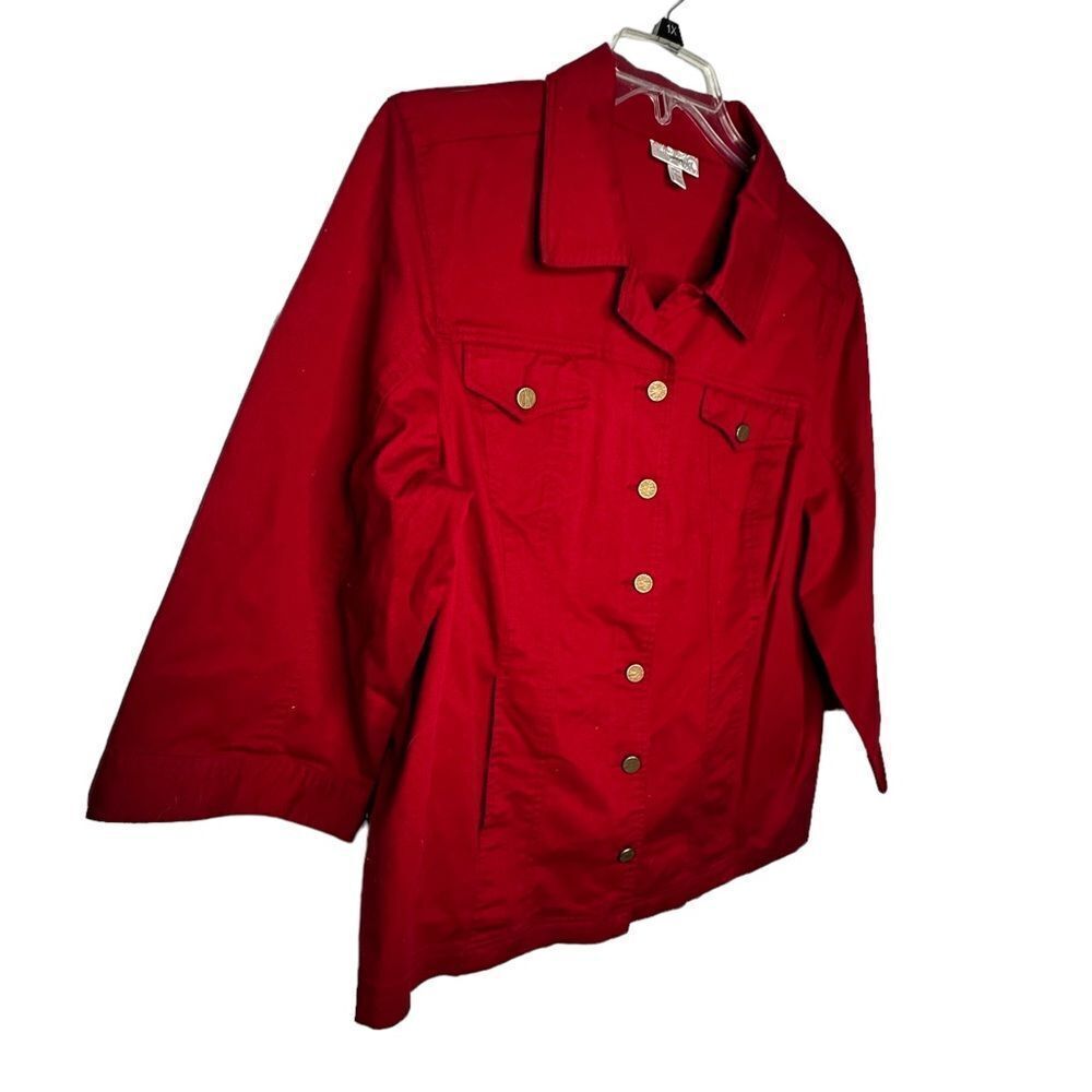 Dressbarn Red Jacket - Picture 2 of 5